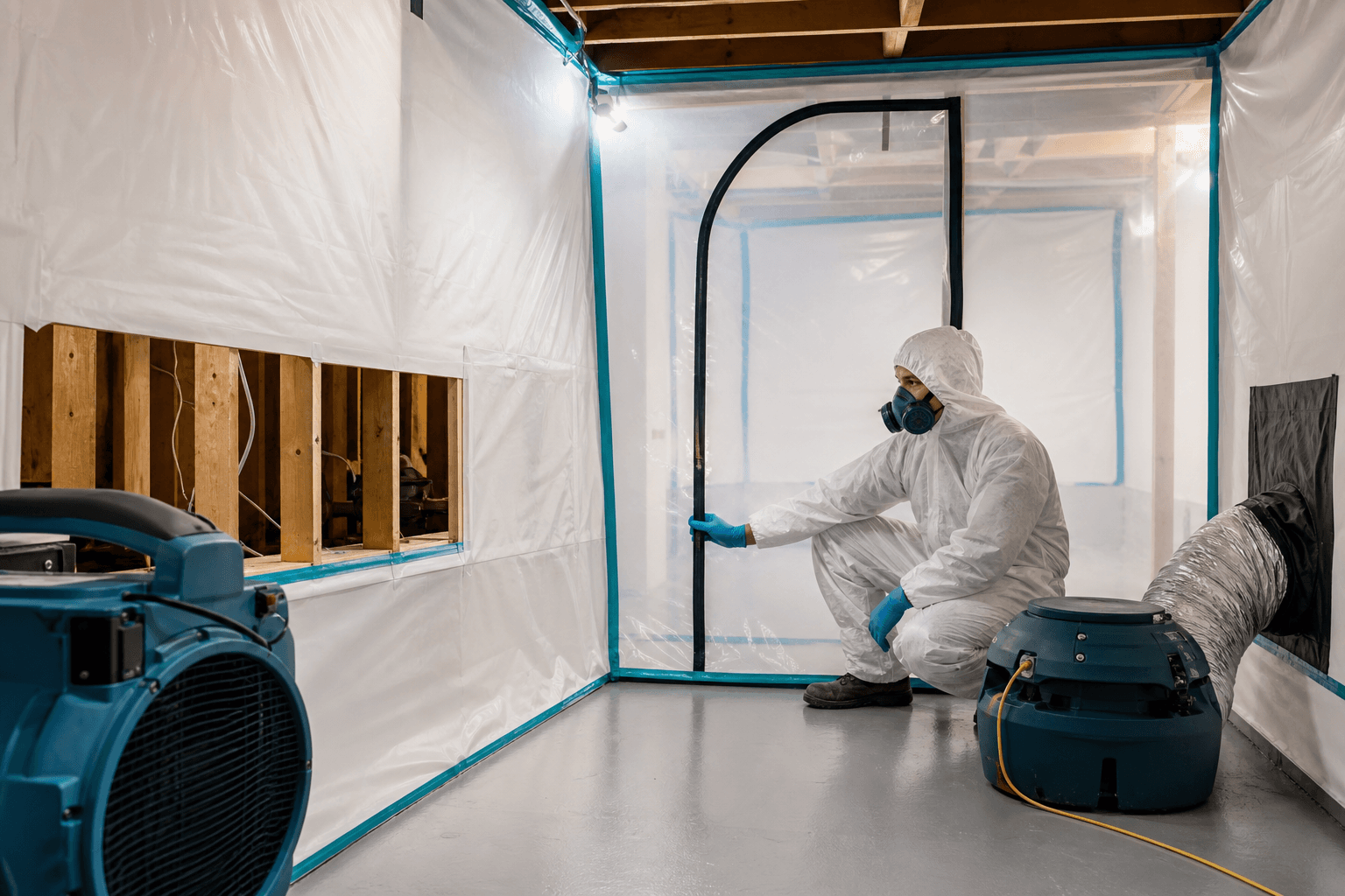 Mold damage restoration